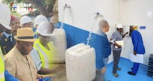 President Boakai Dedicates Solar-Powered Mini Water System in Bopolu City, Liberia