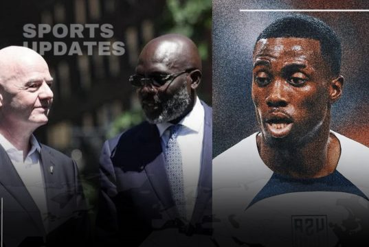 Weah Joins FIFA President to Inaugurate Mini-Soccer Pitch in New York, Wishes Son Tim Success at World Cup