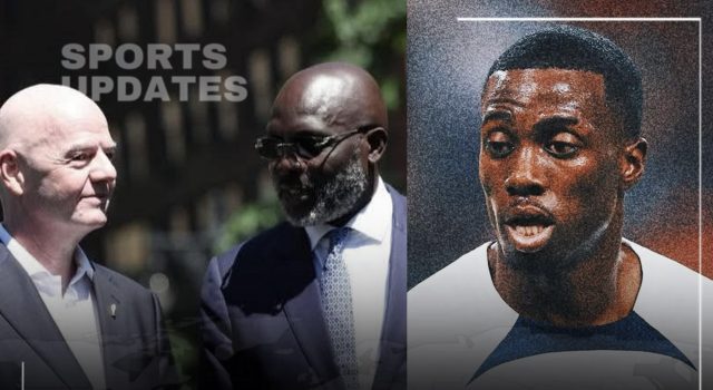 Weah Joins FIFA President to Inaugurate Mini-Soccer Pitch in New York, Wishes Son Tim Success at World Cup